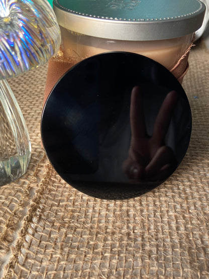 Black Obsidian Mirror (Small)