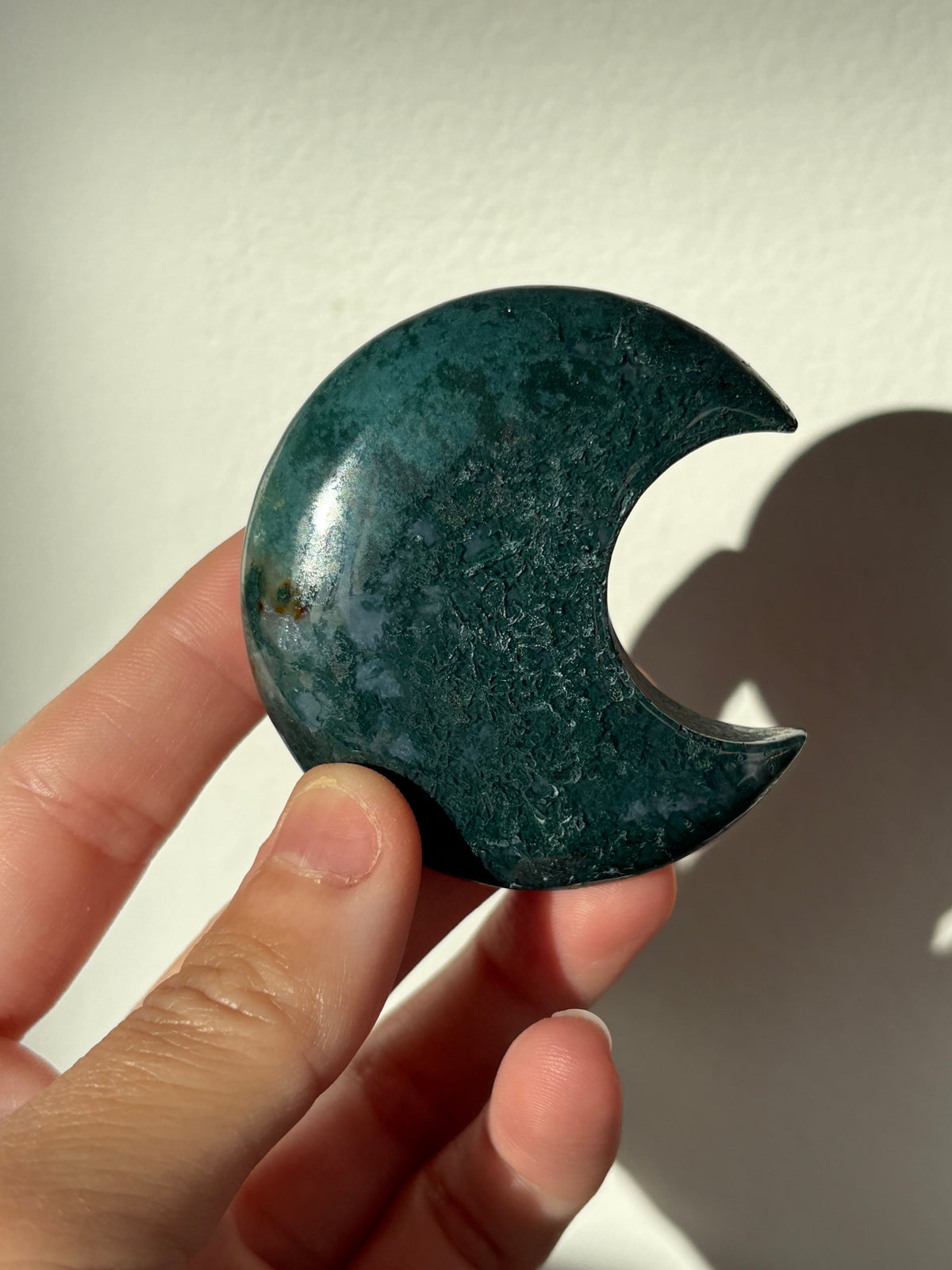 Moss Agate Small Moons
