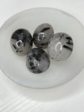 Black Tourmaline in Quartz - Tumbles
