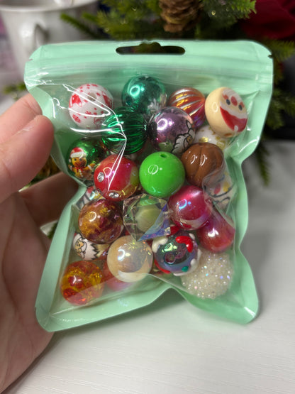 Christmas/Winter Mix - Beadable Pen Beads 70g