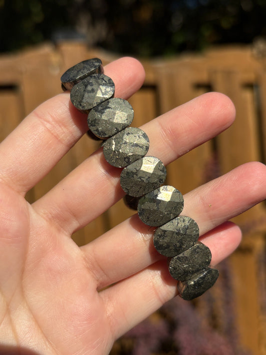 Pyrite Soft Bangle
