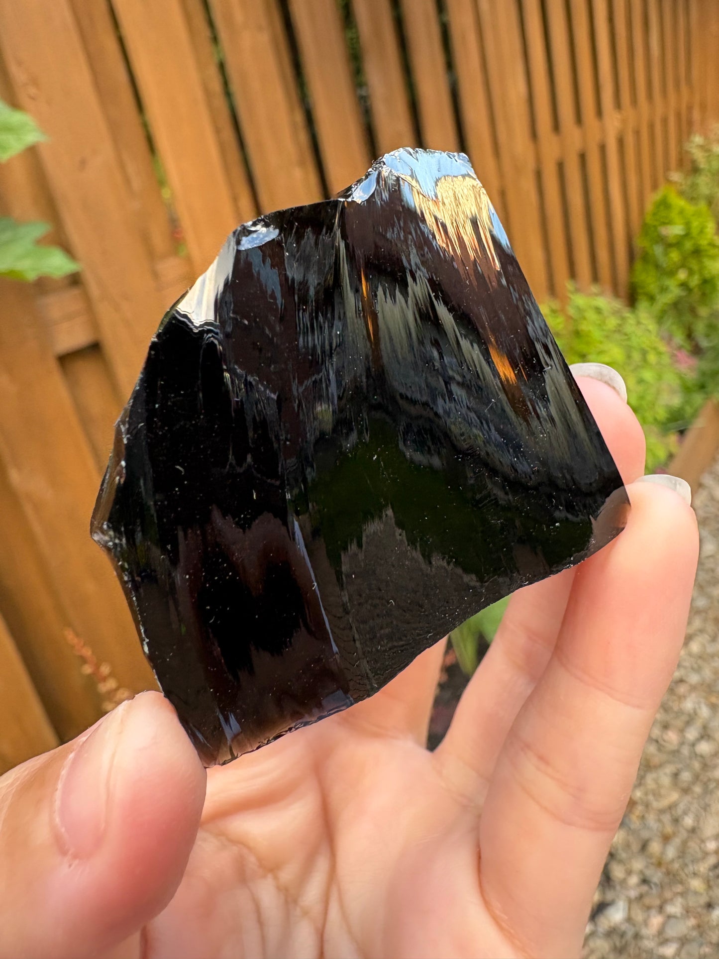 Raw Black Obsidian