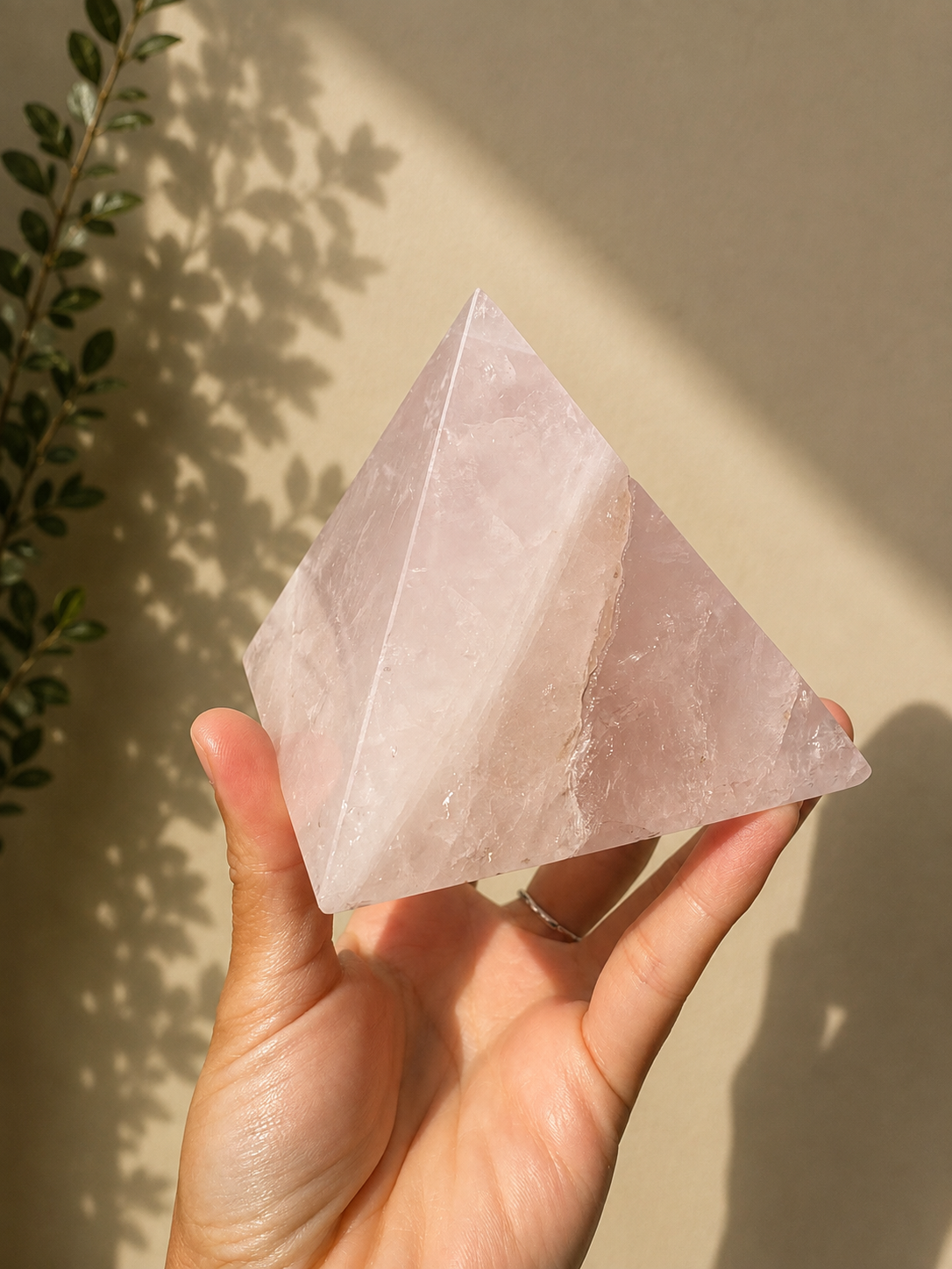 Rose Quartz Pyramid