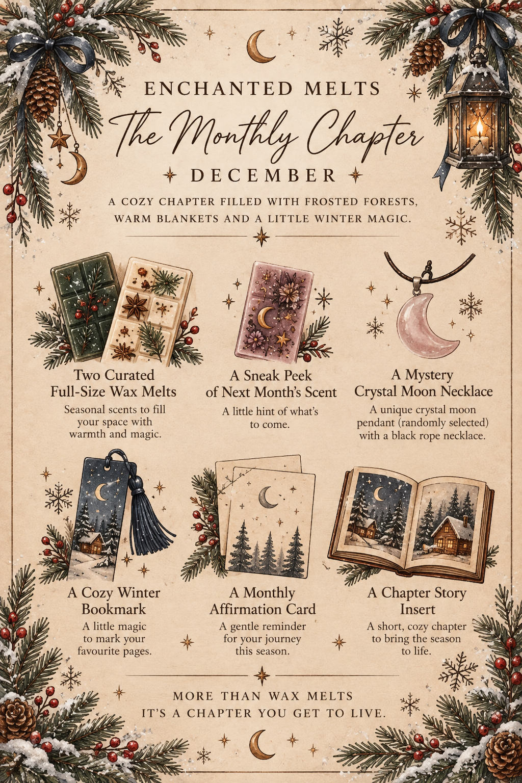 The December Monthly Chapter - Enchanted Melts Subscription Box