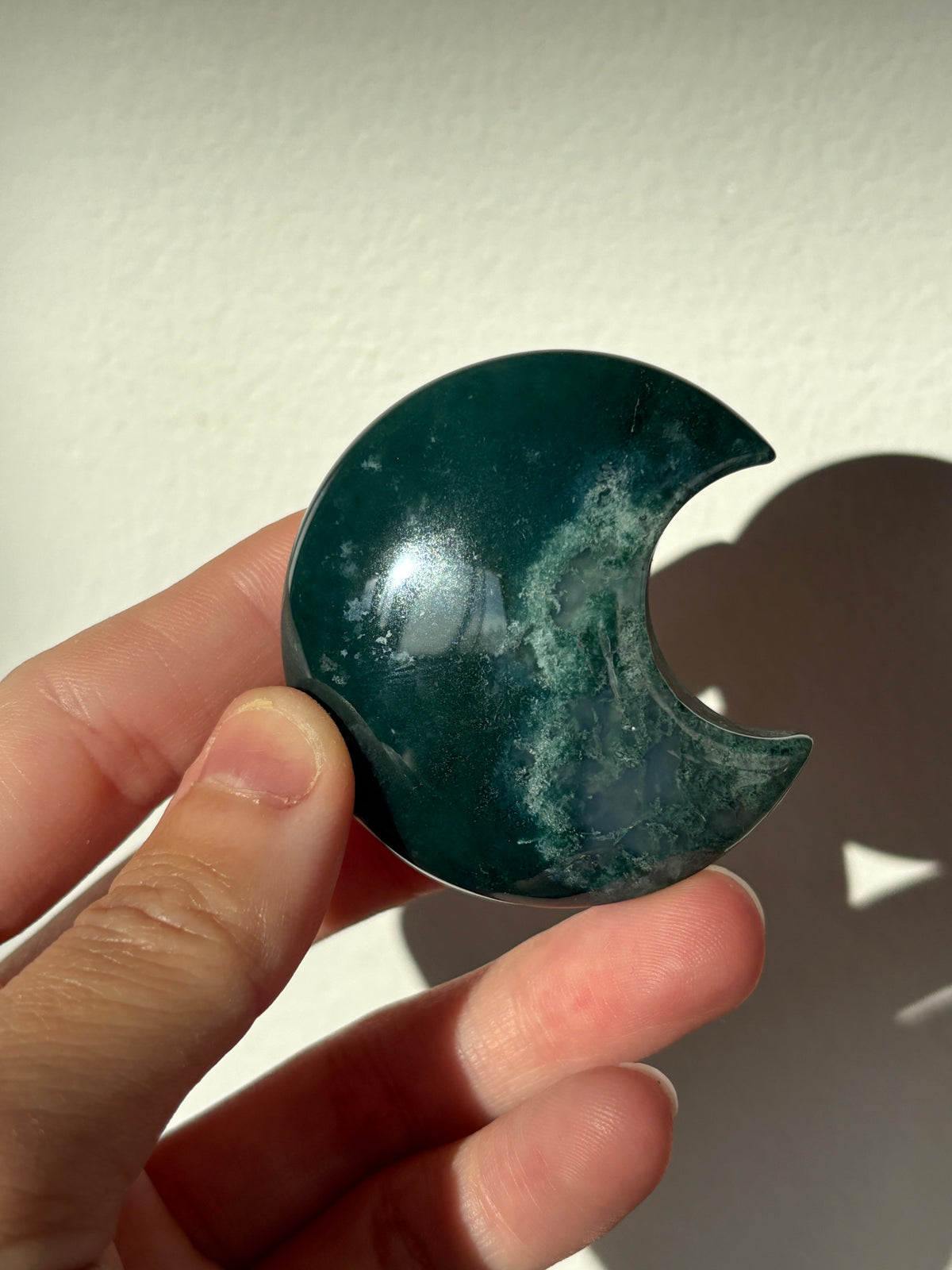 Moss Agate Small Moons