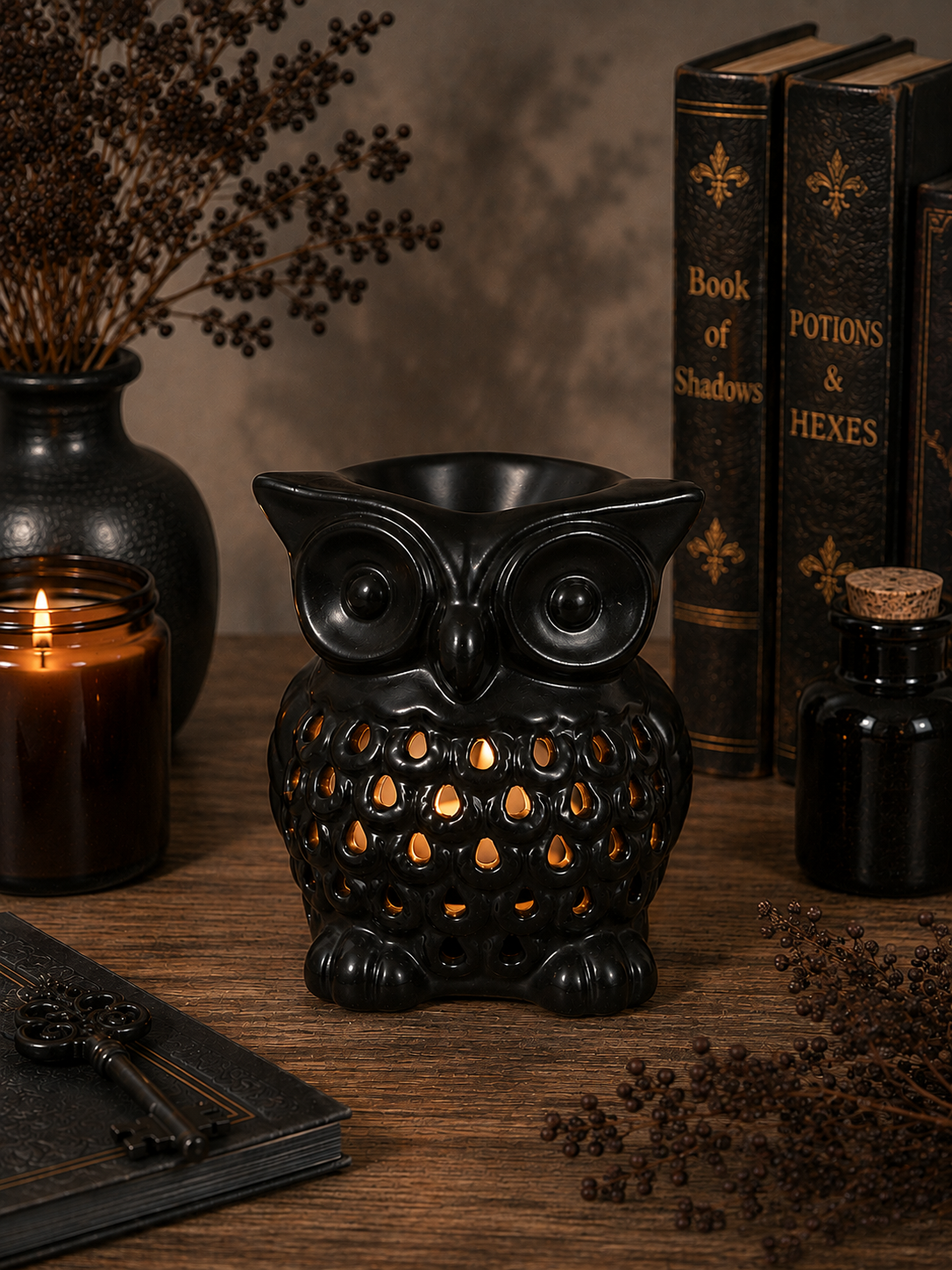 Black Owl Wax Warmer