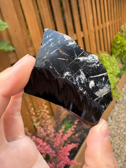 Raw Black Obsidian