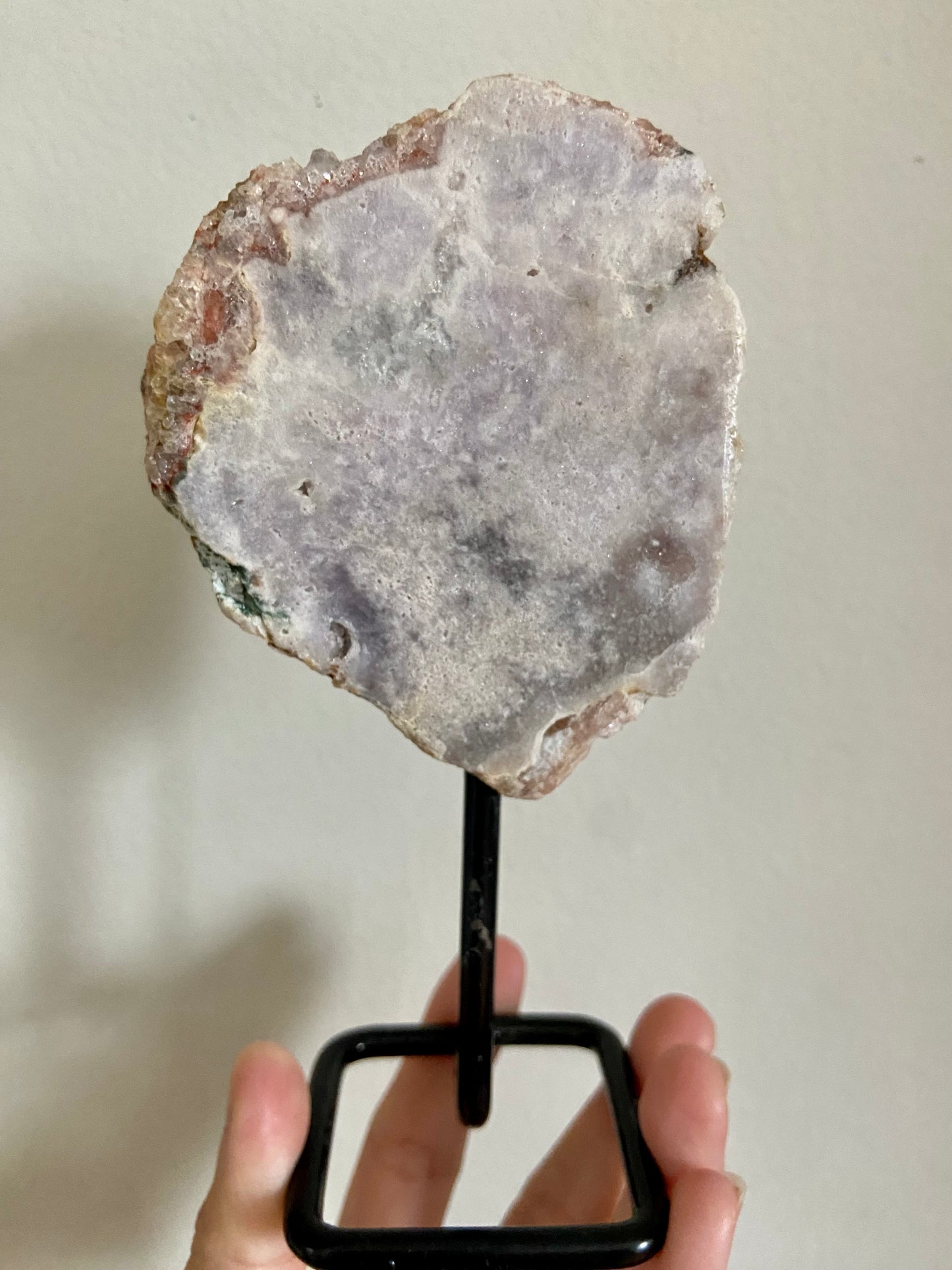 Pink Amethyst Slab on Stand