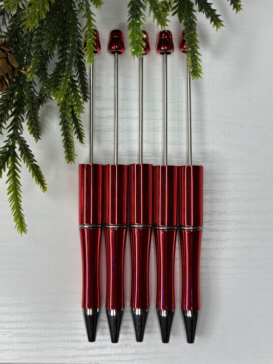 Metallic Red - Beadable Pen Base