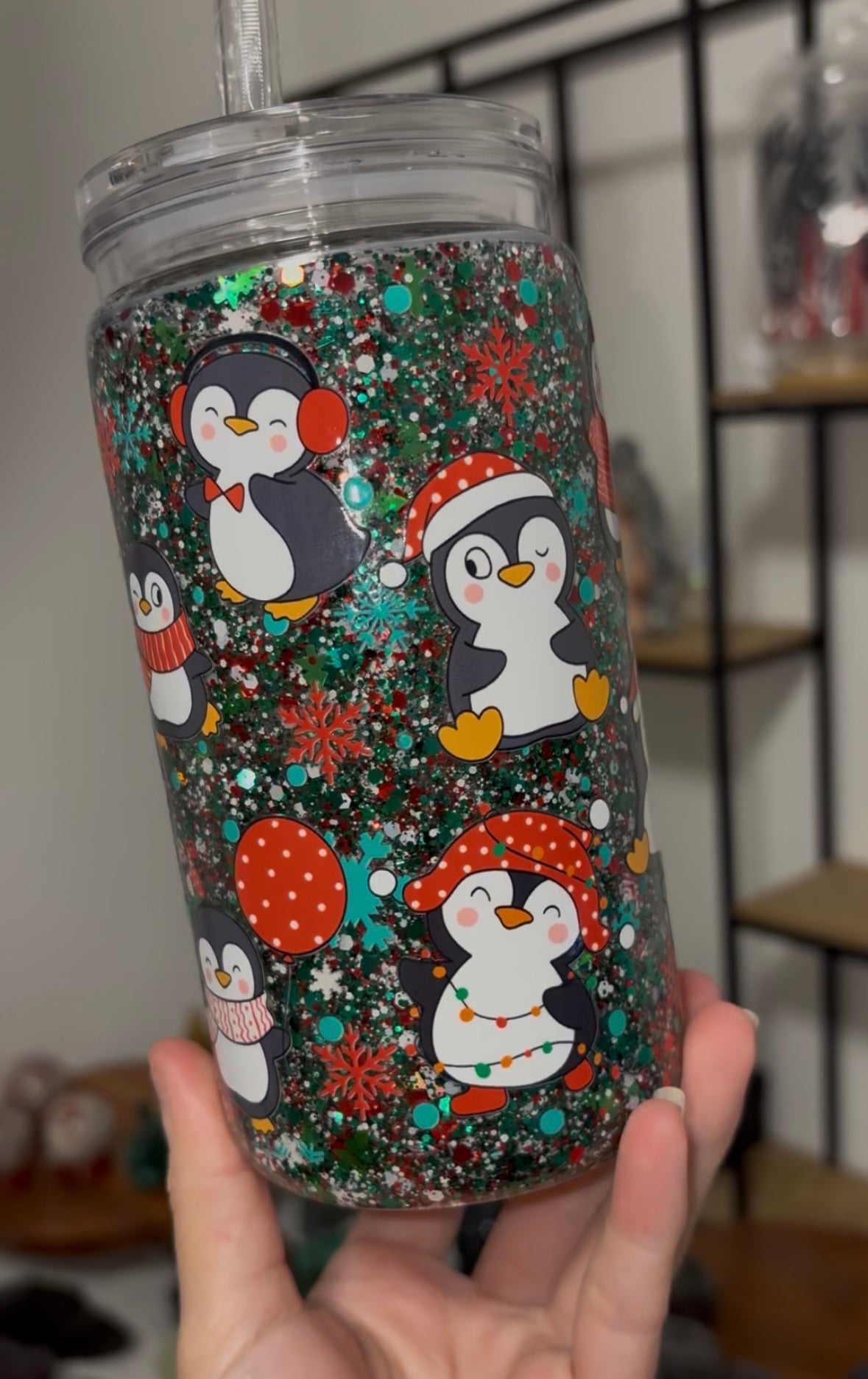 Christmas Plastic Snowglobe - 16oz