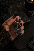 Black Planchette Keychain